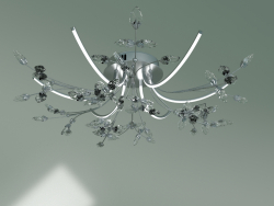 Ceiling LED chandelier Bianka 90037-6 (chrome)