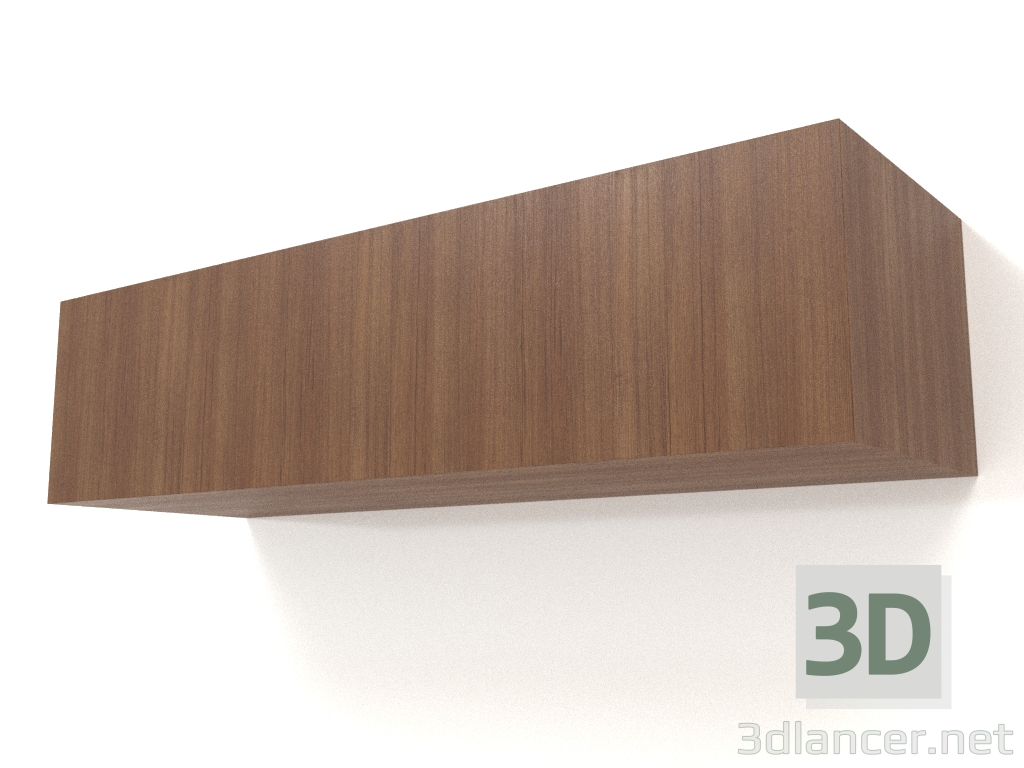3D Modell Hängeregal ST 06 (1 Tür, 1000x315x250, Holzbraun hell) - Vorschau