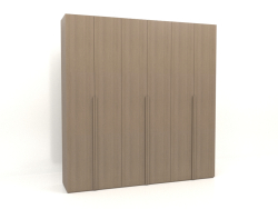 Wardrobe MW 02 wood (2700x600x2800, wood grey)
