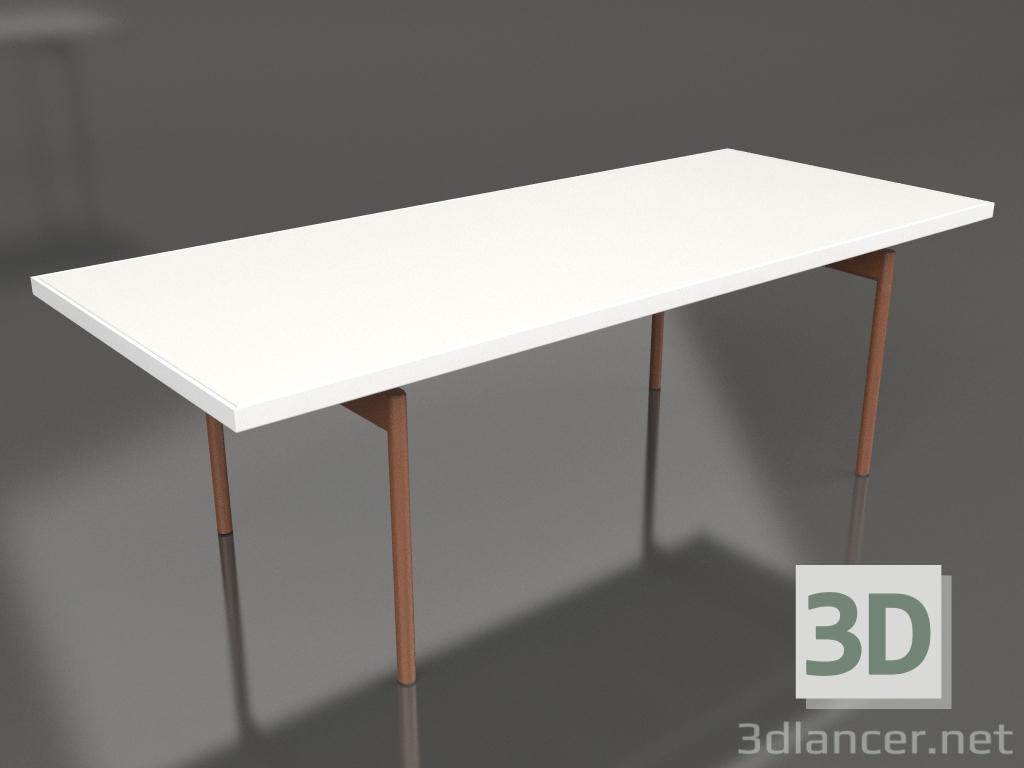 3d модель Стол обеденный (White, DEKTON Zenith) – превью