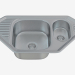 modèle 3D acier de l'évier de cuisine solo (ZHS-0653 74116) - preview