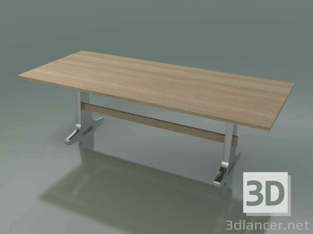 modello 3D Tavolo da pranzo (133, Rovere Sbiancato) - anteprima