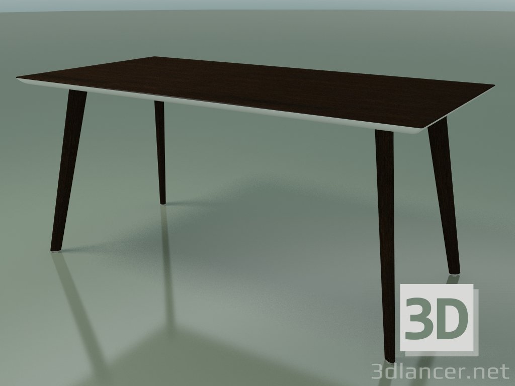 3d model Rectangular table 3504 (H 74 - 160x80 cm, M02, Wenge, option 2) - preview