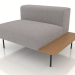 3d model Módulo sofá de 1 plaza con balda a la derecha (opción 3) - vista previa
