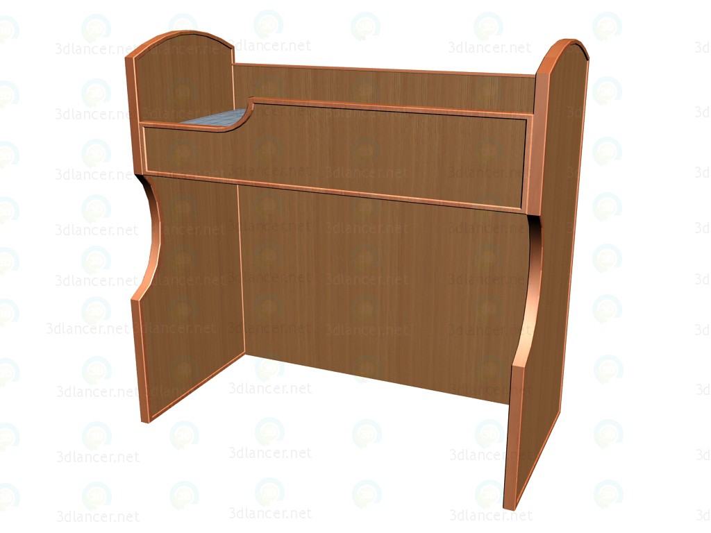 3 डी मॉडल चारपाई बिस्तर A904 - पूर्वावलोकन