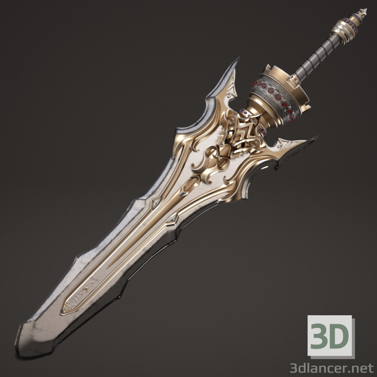 Fantasía sword_3 / Partido fentezi_3 3D modelo Compro - render