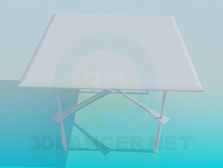 3d модель Квадратний стіл для кафе – превью
