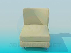 Кресло кремового цвета