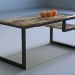 3 डी मॉडल LOFT शैली कॉफी टेबल - पूर्वावलोकन