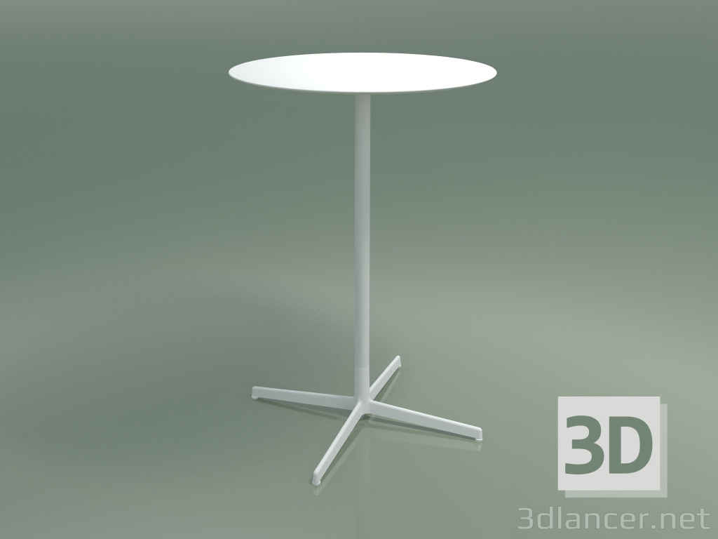 3D Modell Runder Tisch 5562 (H 103,5 - Ø 69 cm, Weiß, V12) - Vorschau
