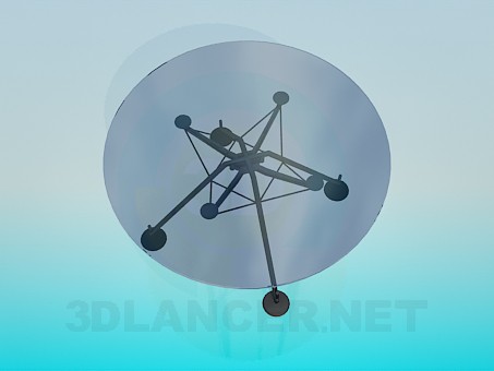 modello 3D Tavola rotonda - anteprima