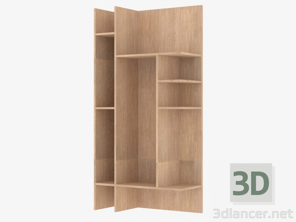 modello 3D Modulo Wall Book per mobili - anteprima