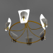 modello 3D di Grande lampadario raro di Arredoluce comprare - rendering