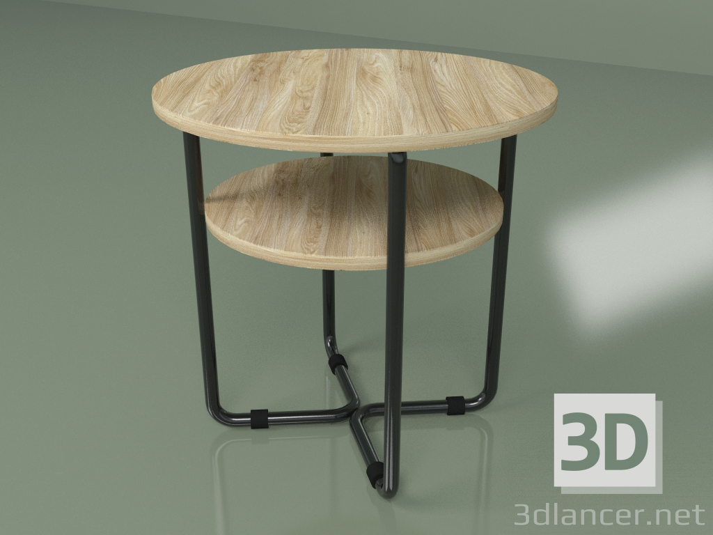 modello 3D Tavolino (impiallacciatura chiara) - anteprima