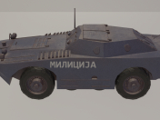 Milizia BRDM-1 della Jugoslavia