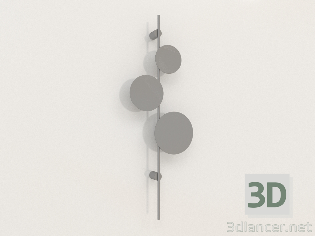 modello 3D Lampada da parete Ambiente AK - anteprima