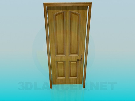 3d модель Деревянная дверь – превью