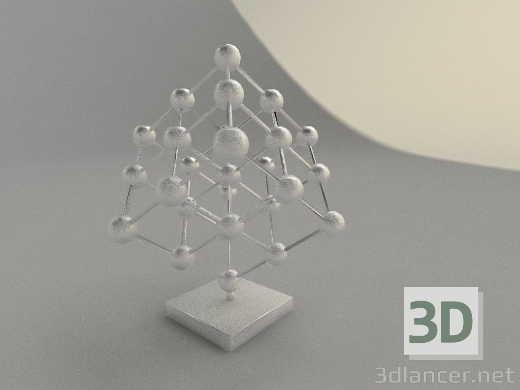 3D modeli Küp iç için - önizleme