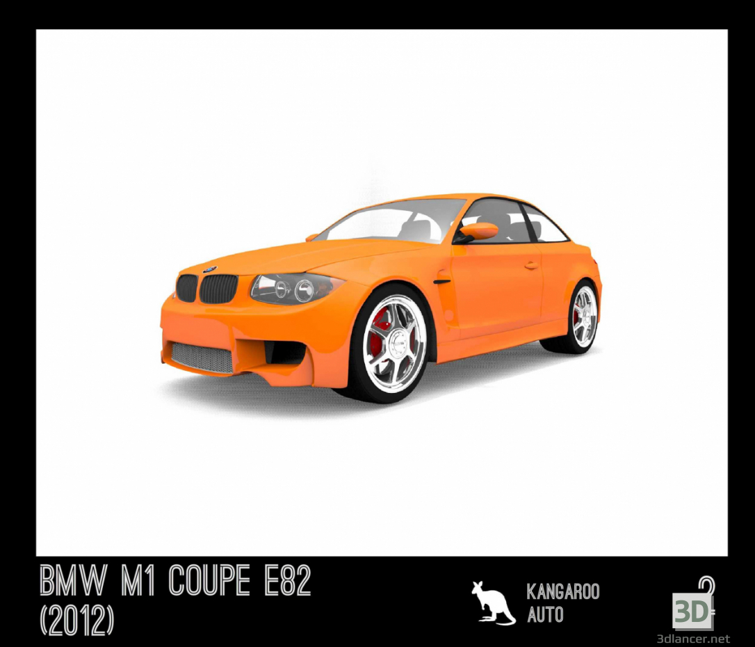 3D BMW M1 E82 (2012) modeli satın - render