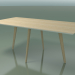 3D Modell Rechteckiger Tisch 3505 (H 74 - 180x90 cm, M02, gebleichte Eiche, Option 1) - Vorschau