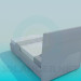 3D modeli İle yüksek yatak başı yatak - önizleme