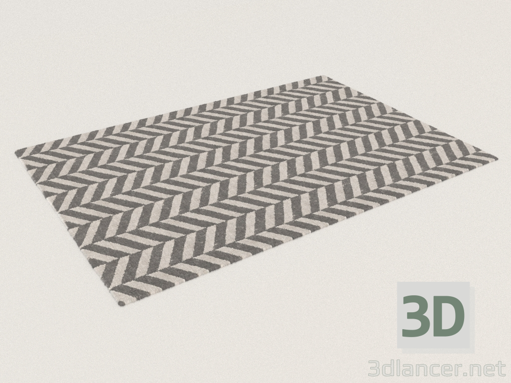 3D Modell Teppich Chelo Silber (160x230) - Vorschau