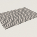 3D Modell Teppich Chelo Silber (160x230) - Vorschau