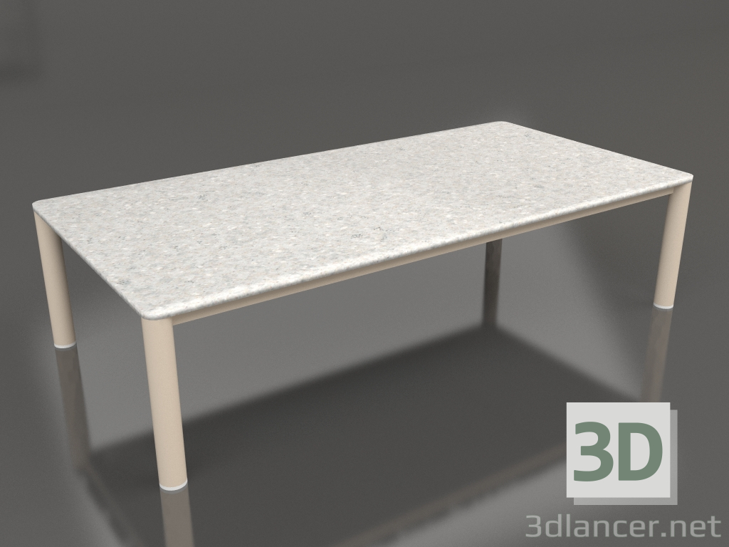 modello 3D Tavolino 70×140 (Sabbia, DEKTON Sirocco) - anteprima