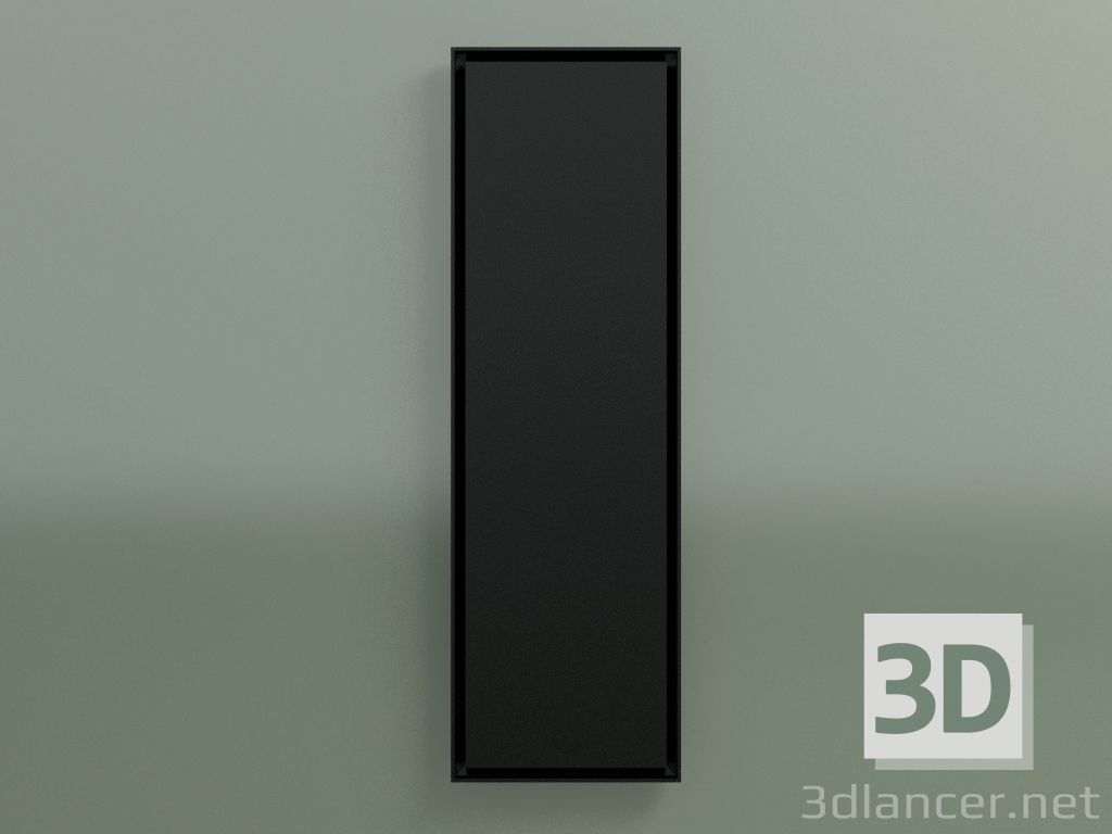 3d model Radiador Face Zero (1600x500, negro - RAL 9005) - vista previa