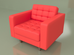 Fauteuil Cosmo (Cuir rouge)