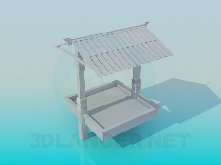 3D Modell Sandkasten für Kinder - Vorschau