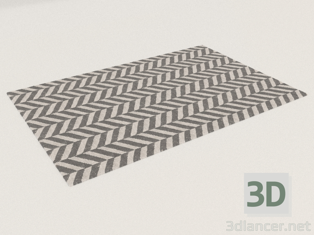 3 डी मॉडल कालीन चेलो सिल्वर (200x300) - पूर्वावलोकन