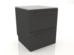 Cabinet 2 drawers 60 cm (black)