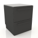 3d модель Шкаф 2 ящика 60 см (black) – превью
