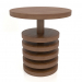 modèle 3D Table à manger DT 03 (D=700x750, bois brun clair) - preview