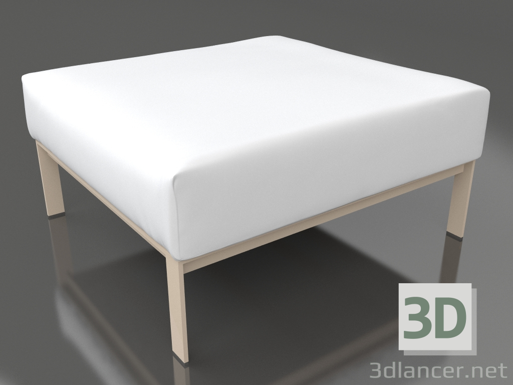 modèle 3D Module canapé, pouf (Sable) - preview