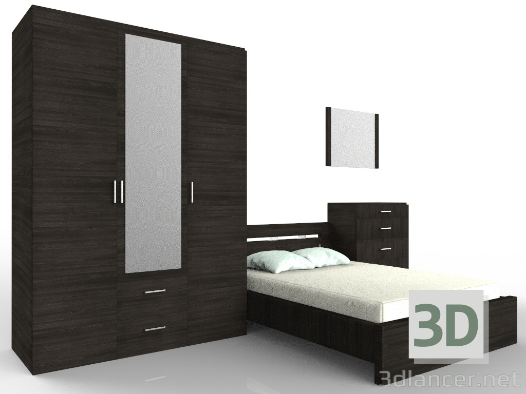 Schlafzimmer aus "Union" 3D-Modell kaufen - Rendern