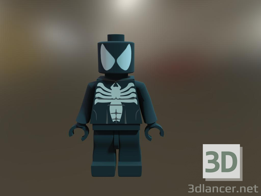3 डी Black_Skin_Spider आदमी मॉडल खरीद - रेंडर