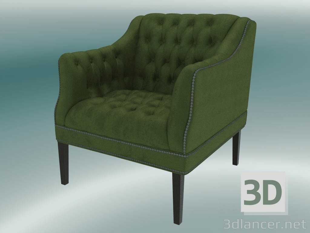 modello 3D Poltrona Bristol (verde) - anteprima