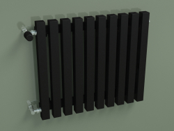 Vertical radiator RETTA (10 sections 500 mm 40x40, black matt)