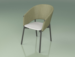 Cadeira confortável 022 (Metal Smoke, Olive, Poliuretano Resin Grey)