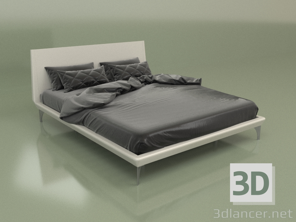 3d модель Кровать двуспальная GL 2016 (Пепельный) – превью