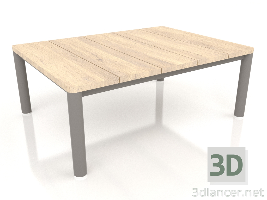 modèle 3D Table basse 70×94 (Gris quartz, bois Iroko) - preview
