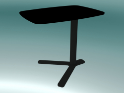 आयताकार कॉफी टेबल समायोज्य ऊंचाई YO T80 E (55x40 H52) 70) के साथ गोल