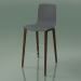 3d model Bar stool 3997 (4 wooden legs, polypropylene, walnut) - preview