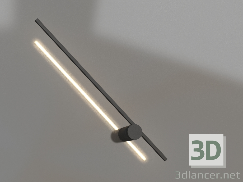 modello 3D Lampada SP-VINCI-S600x55-7W Day4000 (BK, 110 gradi, 230V) - anteprima