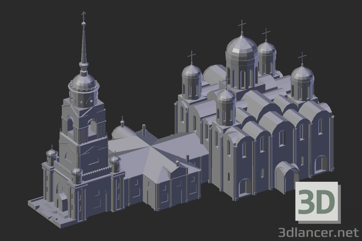 3D Modell Vladimir. Himmelfahrts-Kathedrale - Vorschau