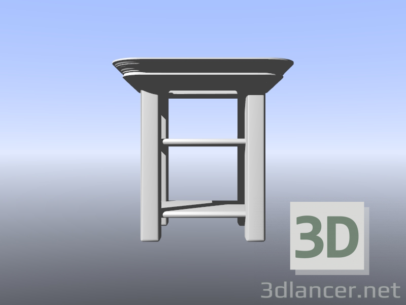 3D Modell Nachttisch - Vorschau