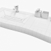 3d Washbasin "Cone Invi" model buy - render