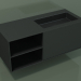 modèle 3D Lavabo avec tiroir et compartiment (06UC734D2, Deep Nocturne C38, L 120, P 50, H 48 cm) - preview